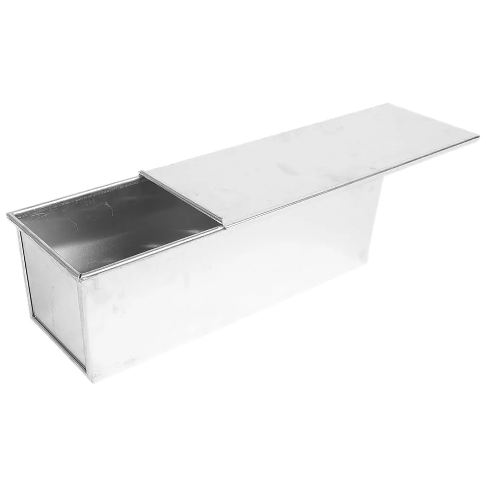 how to clean pullman bread loaf pan with lid and remove stuck bread crumb carbon on sliding lid rails