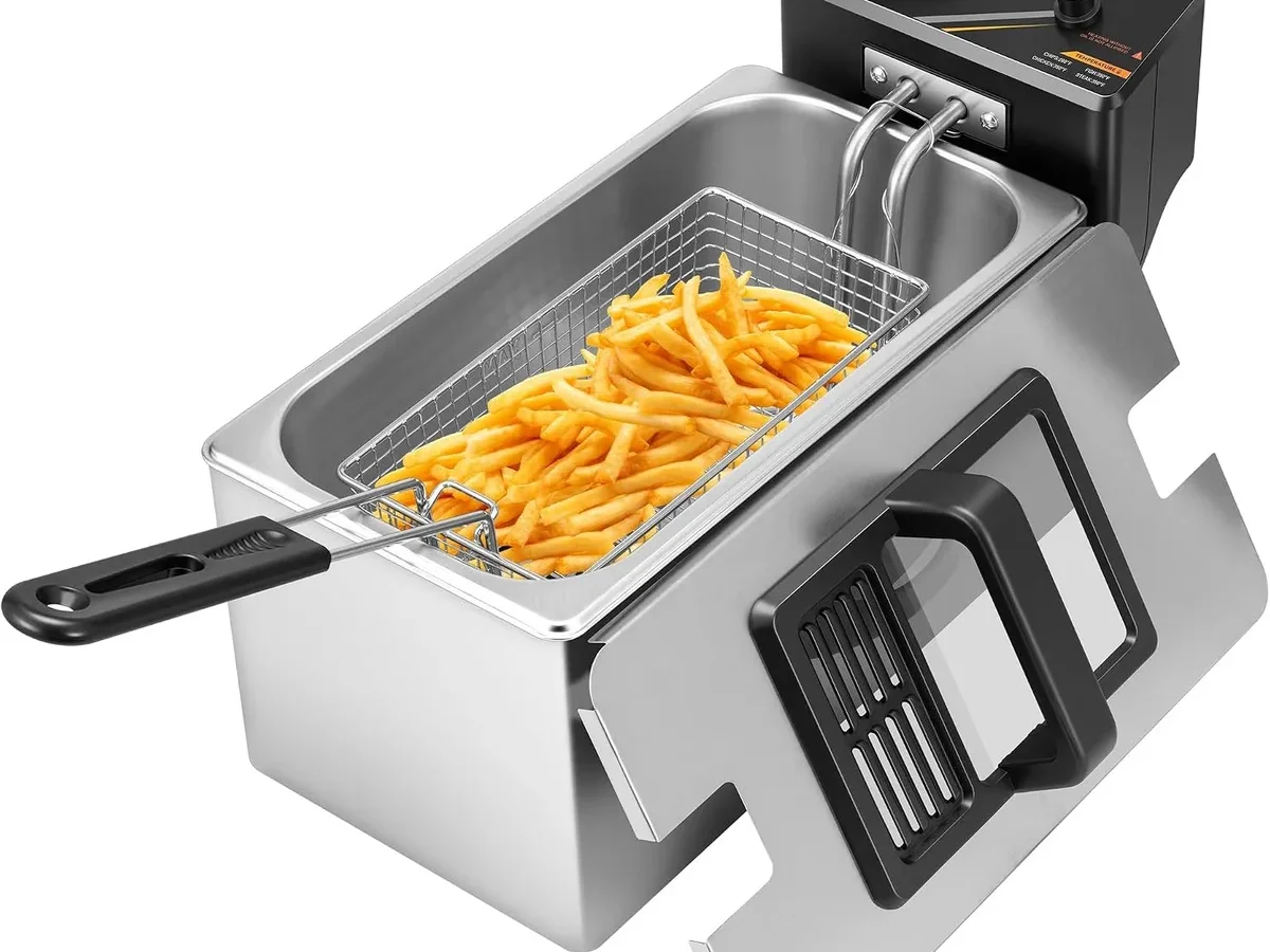 how to fix electric deep fryer oil smoking heavily or boiling over when adding food