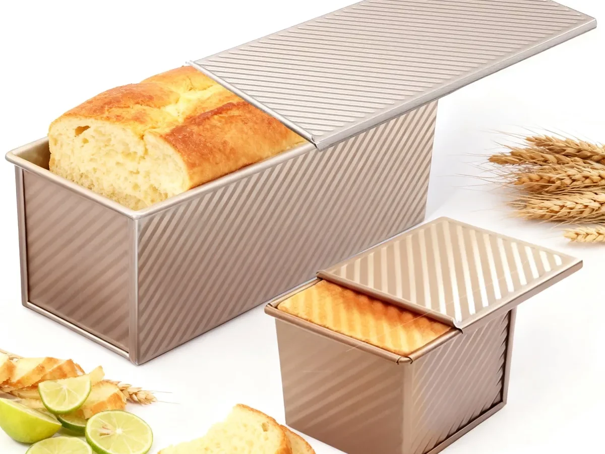 how to fix pullman bread loaf pan with lid bread mushrooming out of pan or sticking to sliding lid