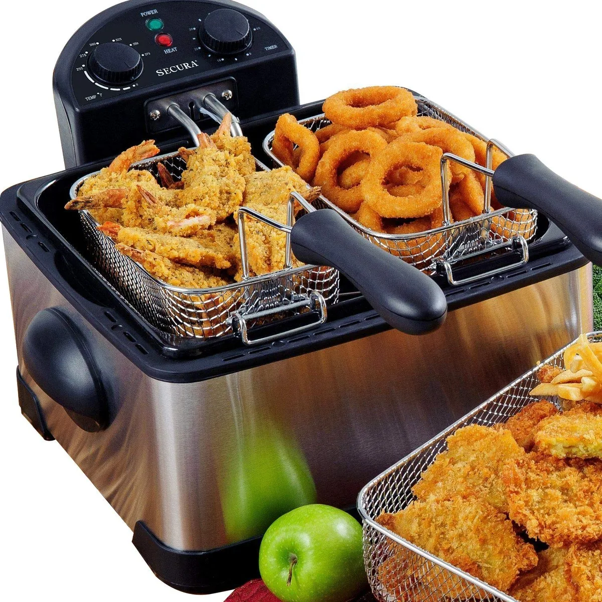 how to fix triple basket family size deep fryer heating element taking 25 minutes to recover temp after food drop