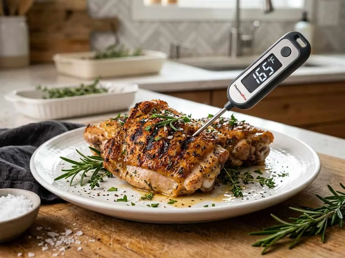 Internal cooking temperature target for chicken