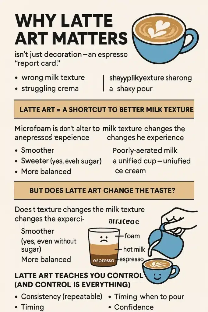 latte art foam texture diagram