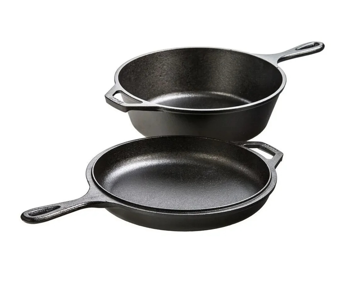 Lodge Double Dutch Oven Combo Cooker product photo