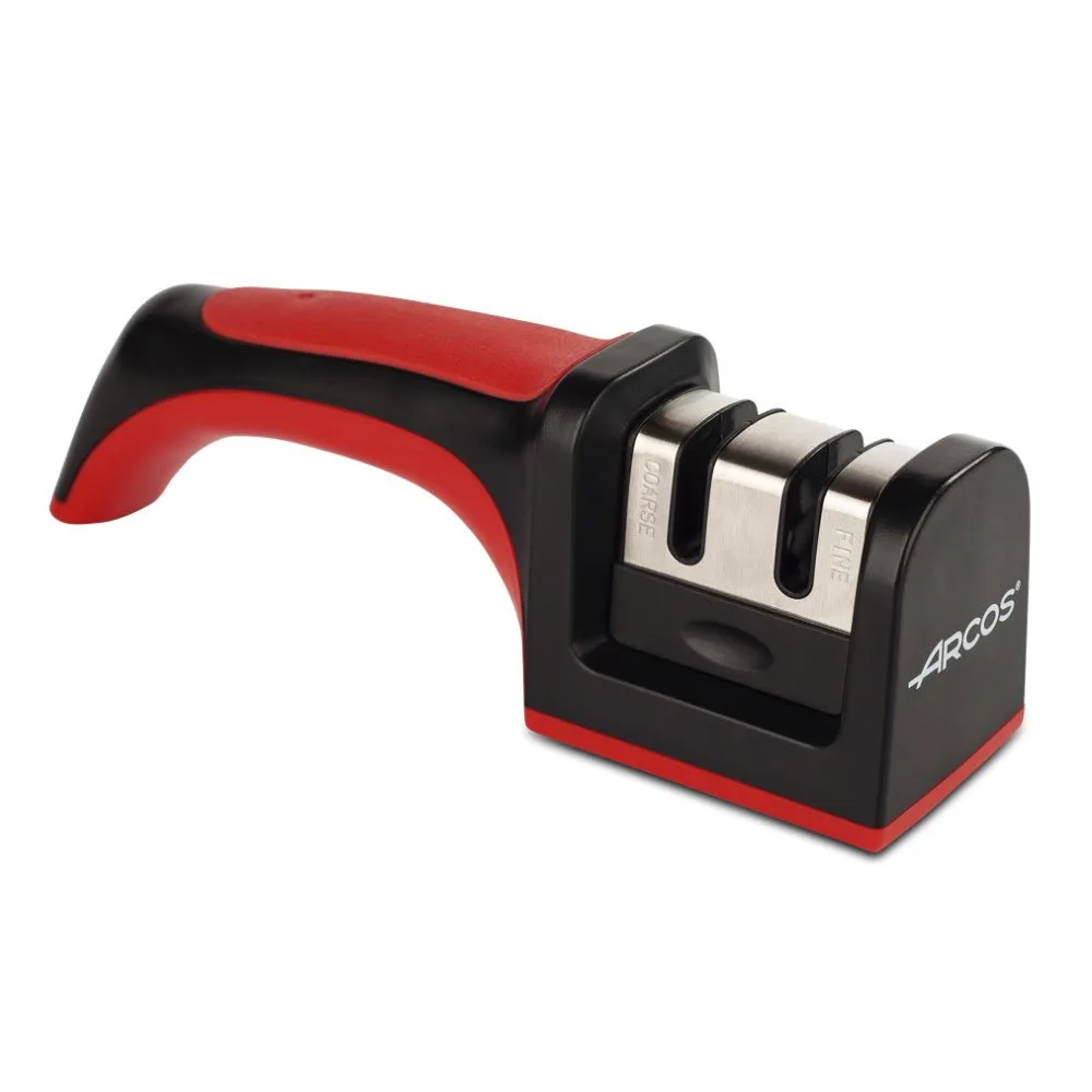 manual pull-through knife sharpener