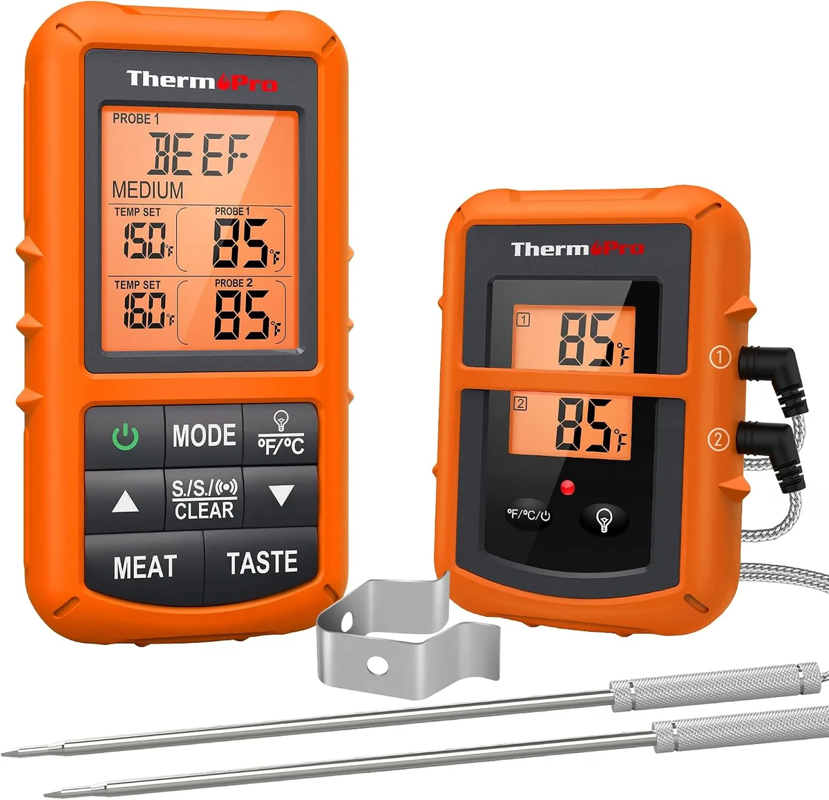 multi-probe remote smoker thermometer