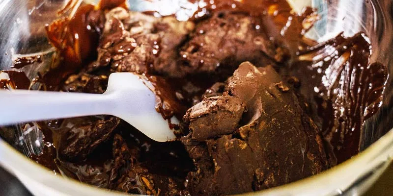 Scorching burning chocolate