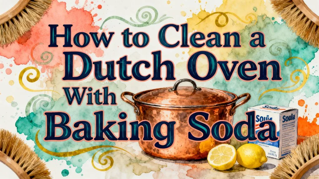 simmering water with baking soda