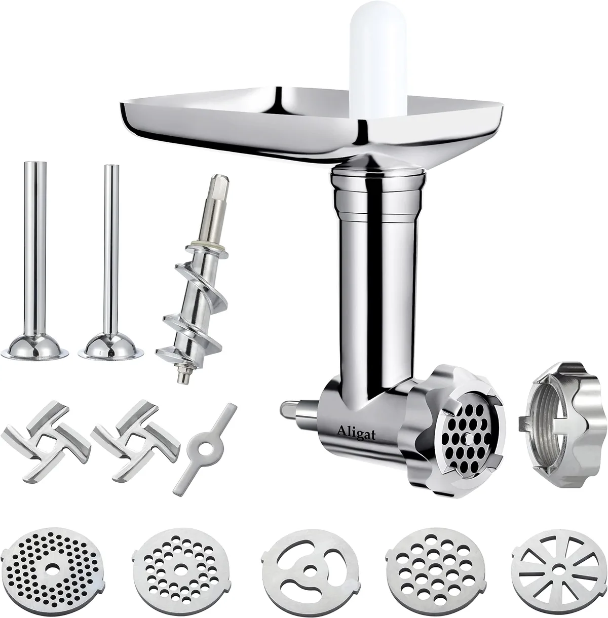 stand mixer metal meat grinder attachment fat smear