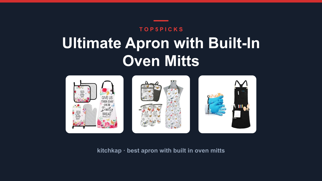 Ultimate Apron with Built-In Oven Mitts