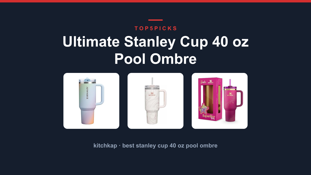 Ultimate Stanley Cup 40 oz Pool Ombre