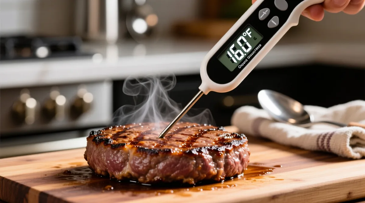 USDA safe internal temperature ground beef 160°F