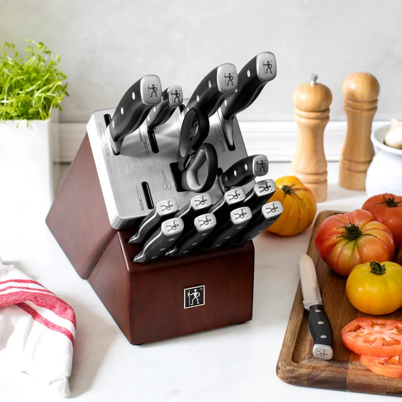 what temperature and cooking time for carving roasted holiday chicken in self-sharpening knife block set