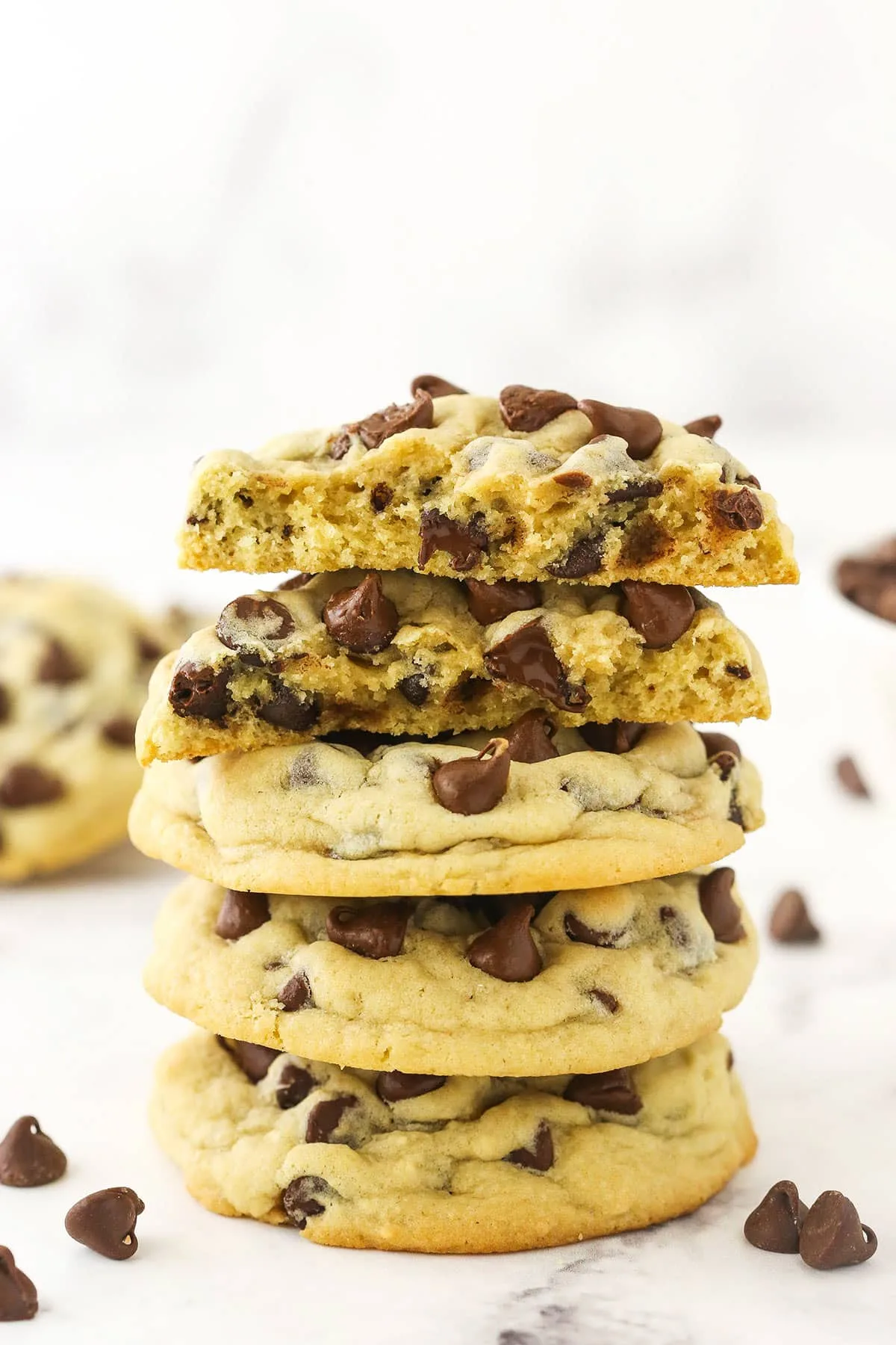 what temperature and cooking time for chewy chocolate chip cookies in half sheet baking pan aluminized steel