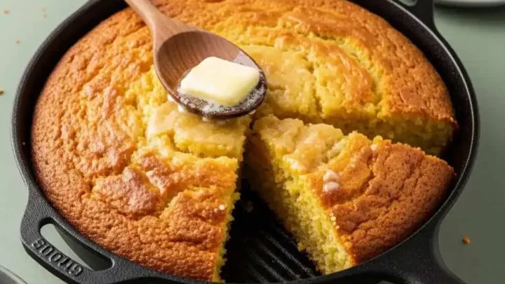 What Temp & Time for Crispy Golden Cast Iron Cornbread?