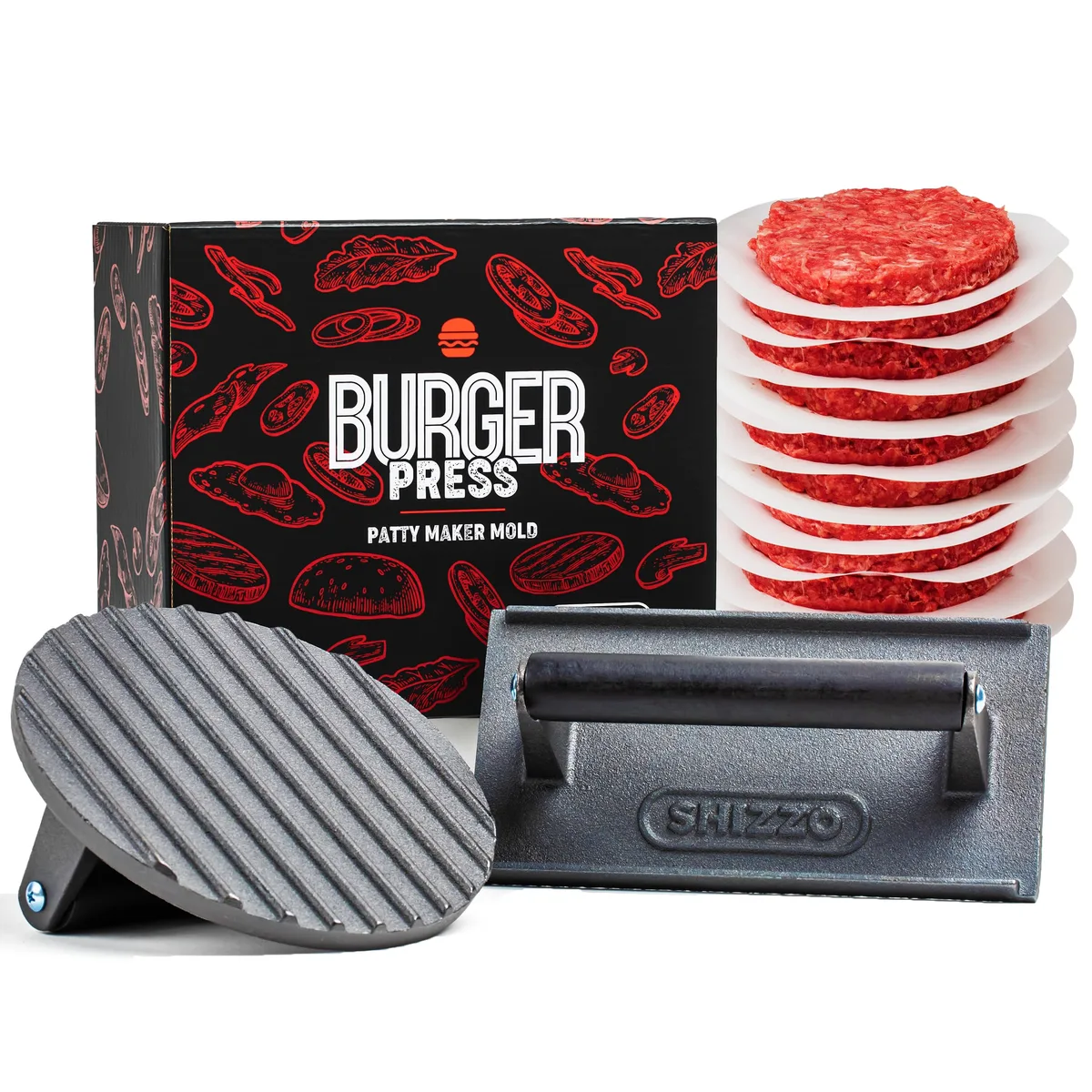 what temperature and cooking time for custom ground chuck and brisket smash burger blend in metal food grinder stand mixer attachment