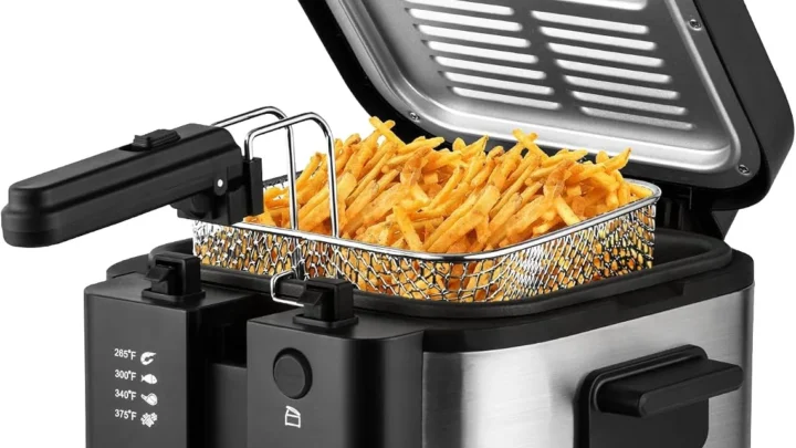 what temperature and cooking time for golden crispy french fries in electric deep fryer