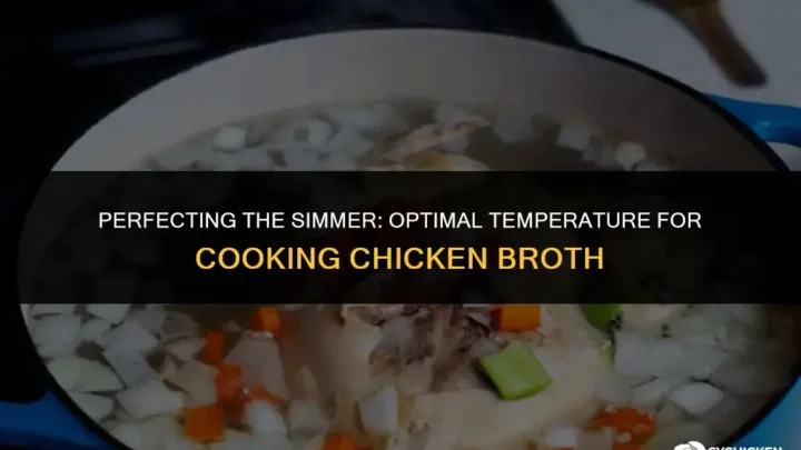 what temperature and cooking time for rich 12-hour golden chicken bone broth in stainless steel stockpot 12 quart