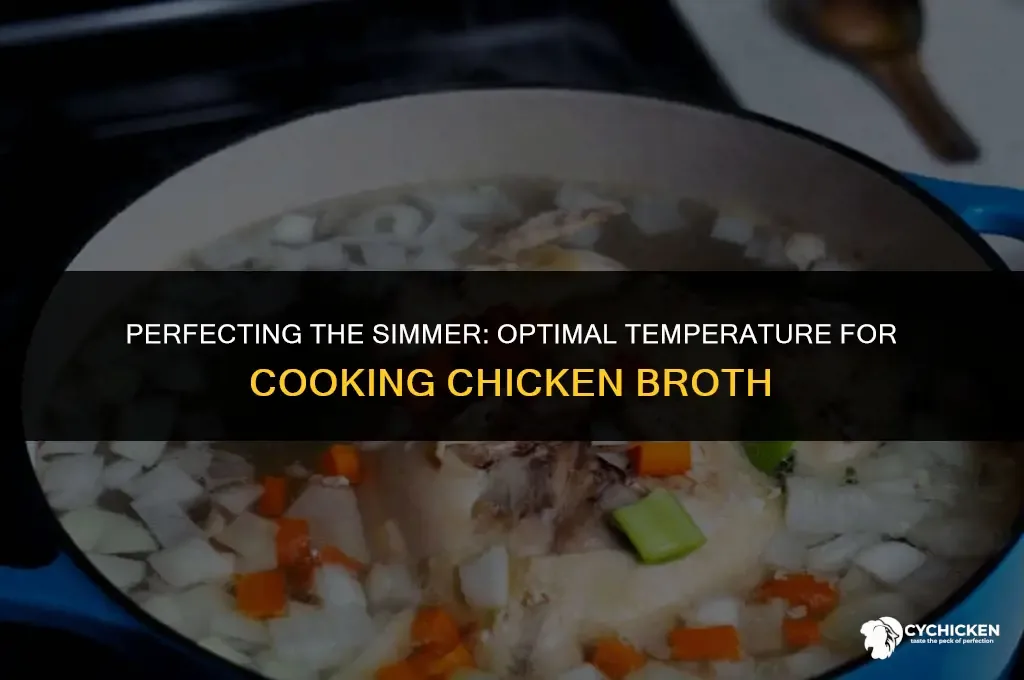 what temperature and cooking time for rich 12-hour golden chicken bone broth in stainless steel stockpot 12 quart