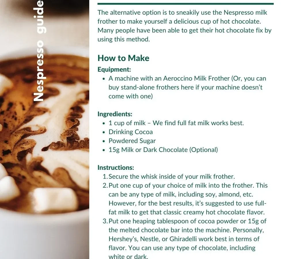 what temperature and cooking time for rich belgian hot chocolate with real shaved chocolate in induction milk frother and hot chocolate maker