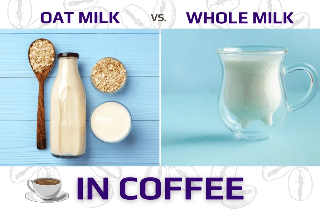 whole milk vs oat milk foam comparison